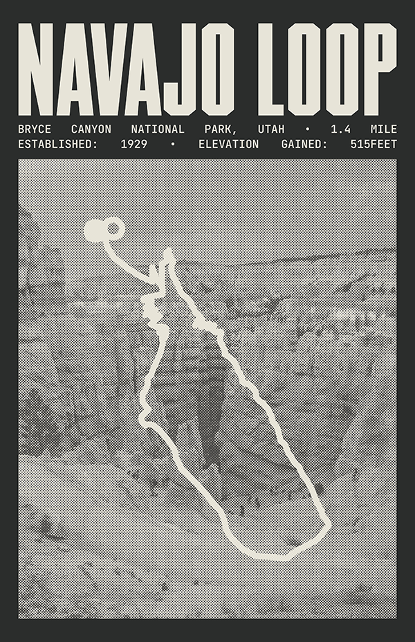 Navajo Loop Trail Poster | Bryce Canyon National Park Prints