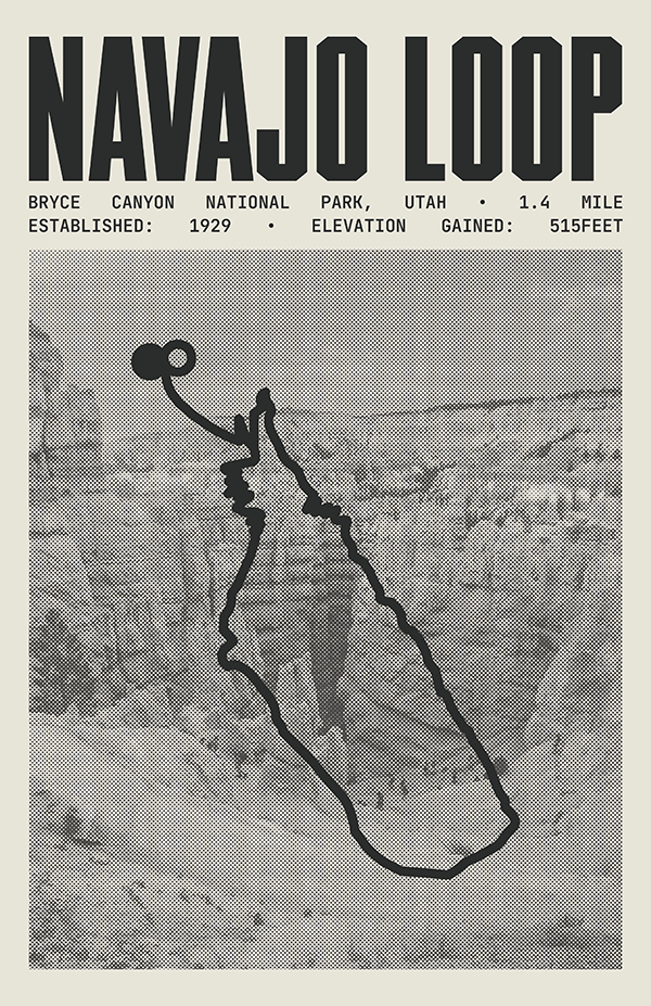 Navajo Loop Trail Poster | Bryce Canyon National Park Prints