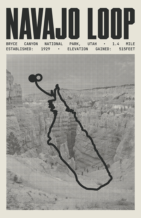 Navajo Loop Trail Poster | Bryce Canyon National Park Prints