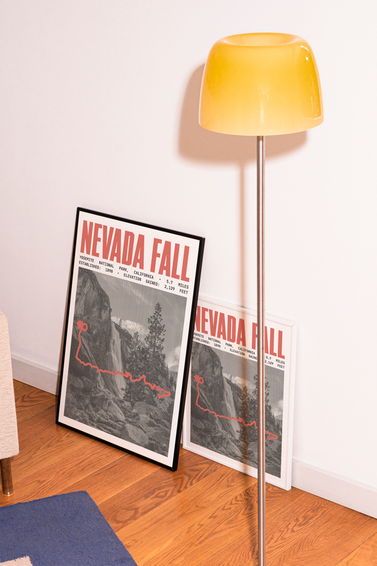 Nevada Fall Poster | Yosemite National Park Prints