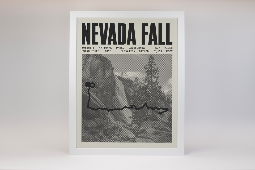 Nevada Fall Poster | Yosemite National Park Prints