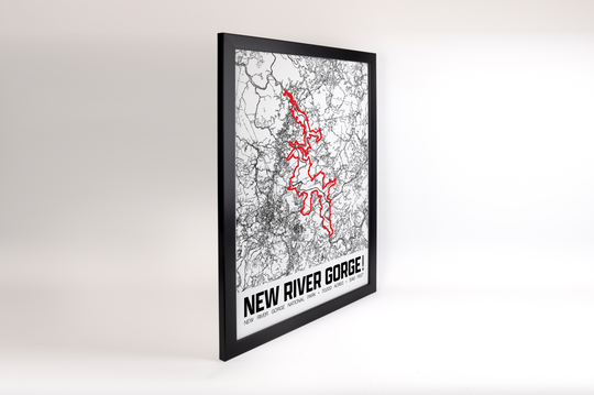 New River Gorge National Park and Preserve – Perimeter Map Print