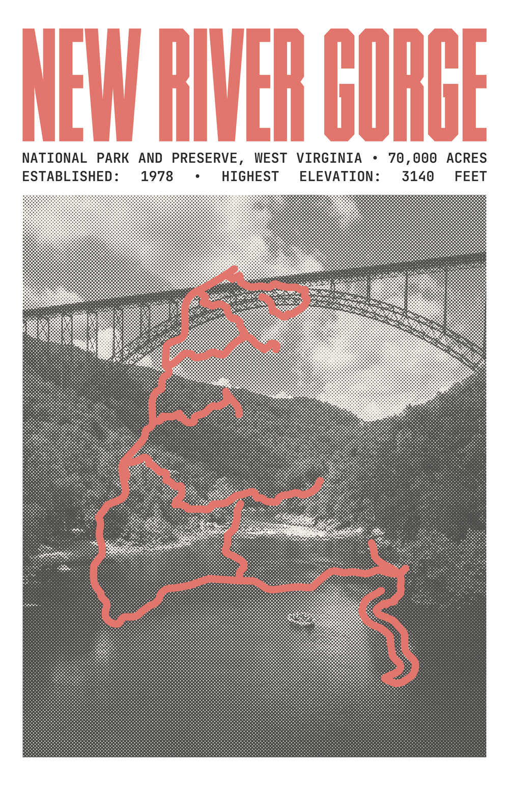 New River Gorge National Park and Preserve Poster