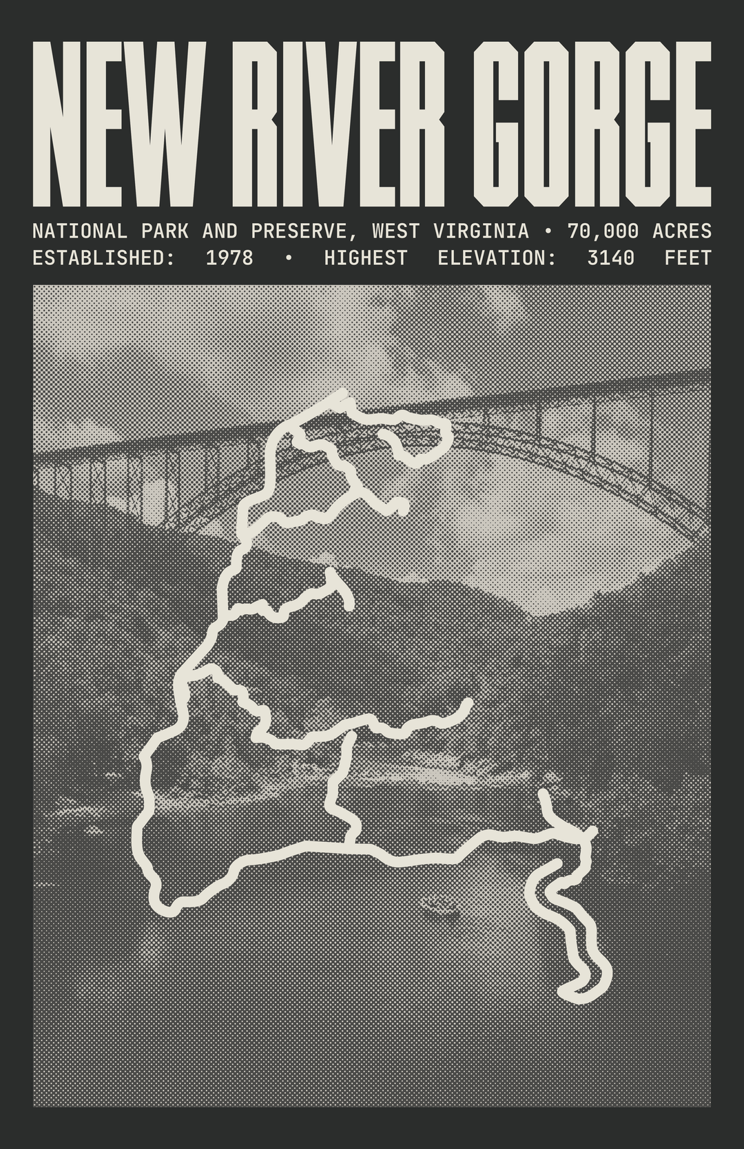 New River Gorge National Park and Preserve Poster