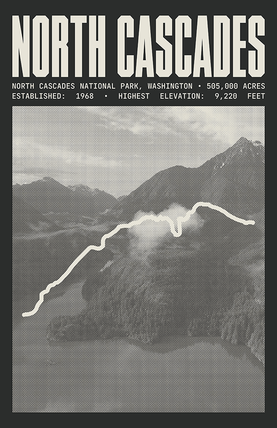 North Cascades National Park Poster