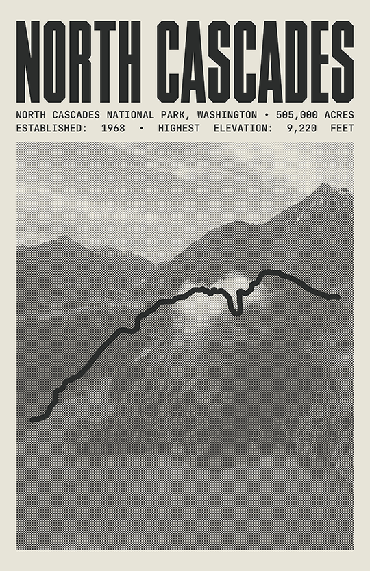 North Cascades National Park Poster