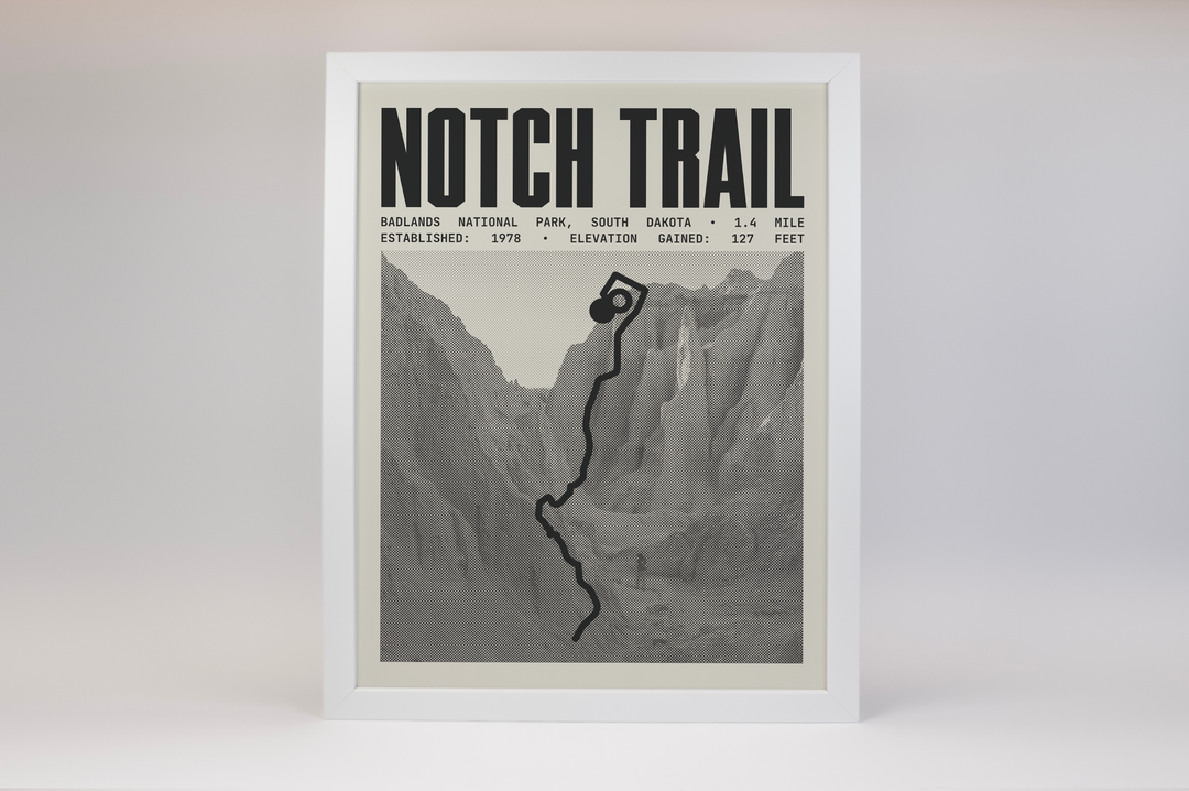 Notch Trail Poster | Badlands National Park Prints