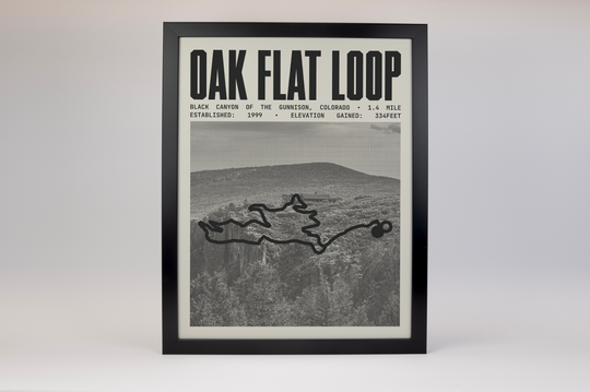 Oak Flat Loop Trail Poster | Black Canyon of the Gunnison National Park Prints