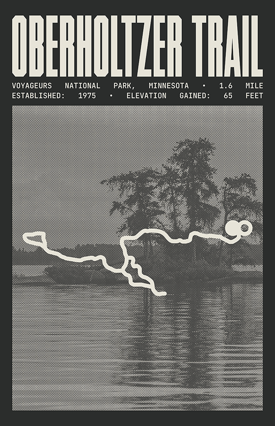 Oberholtzer Trail Poster | Voyageurs National Park Prints