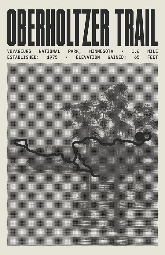 Oberholtzer Trail Poster | Voyageurs National Park Prints