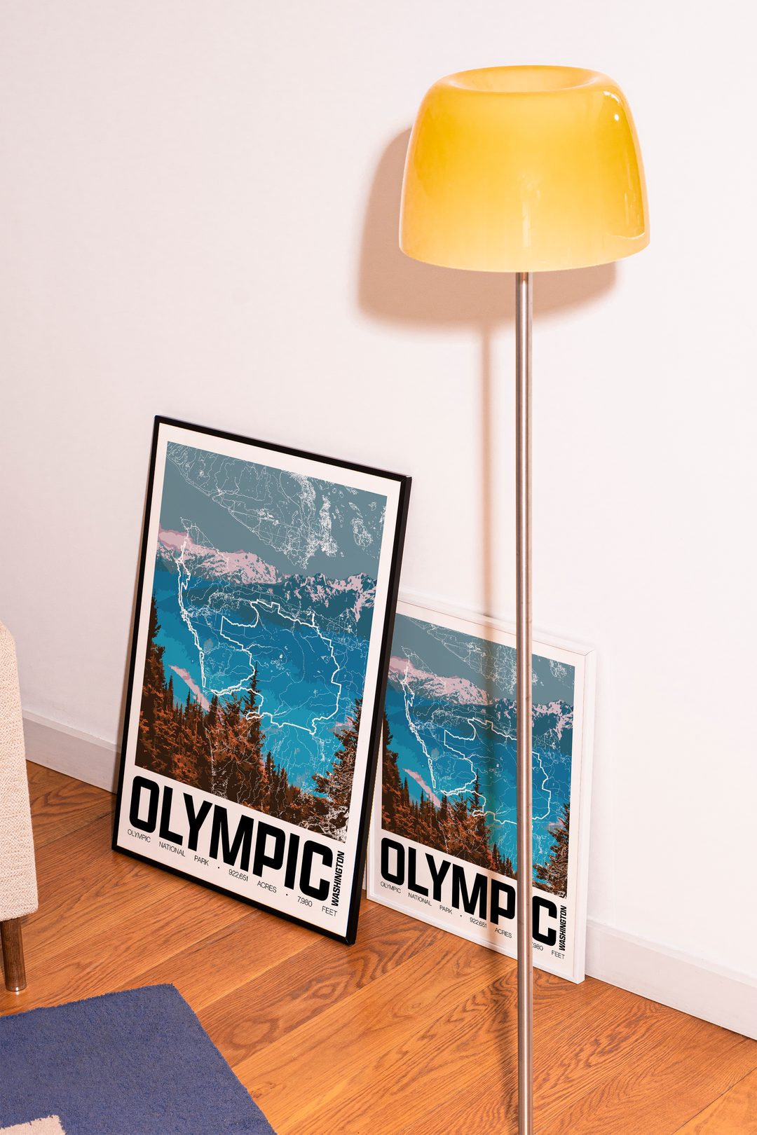 Olympic National Park – Perimeter Map Print