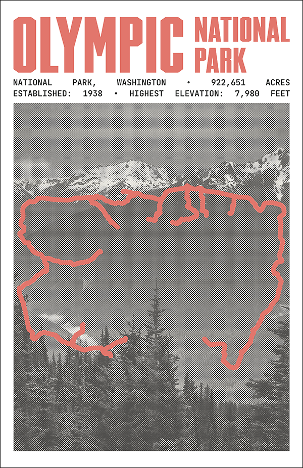 Olympic National Park Poster