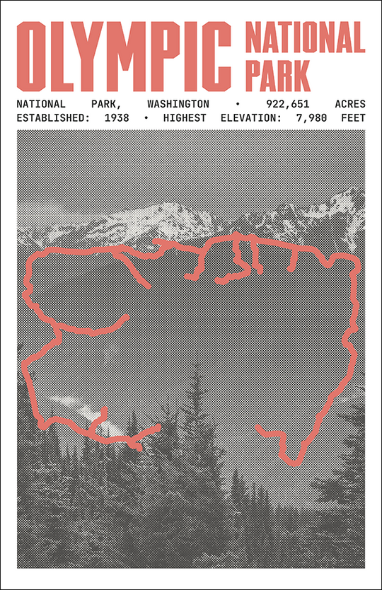 Olympic National Park Poster