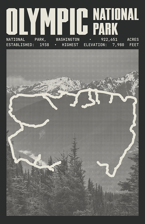 Olympic National Park Poster