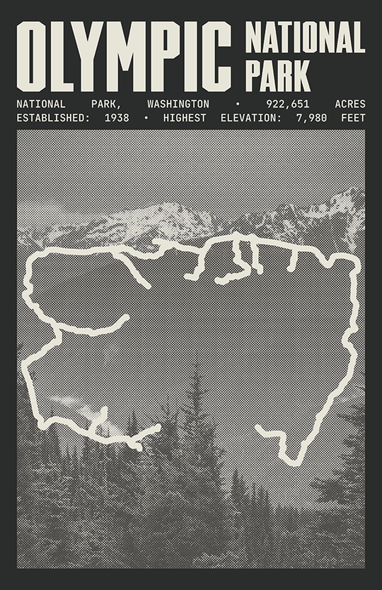 Olympic National Park Poster