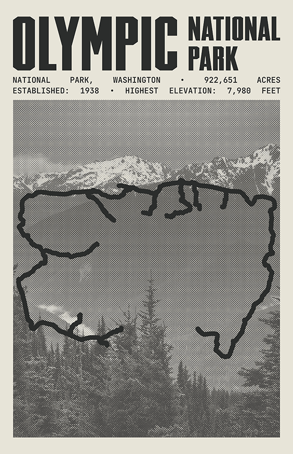 Olympic National Park Poster