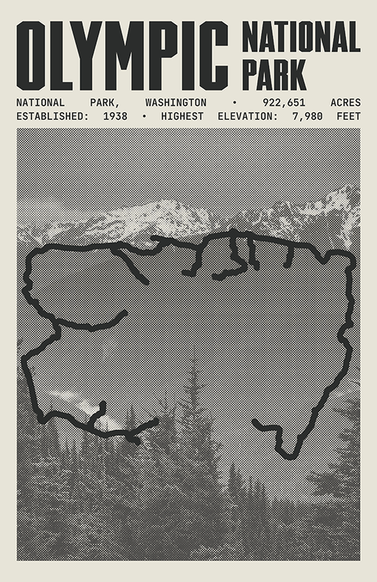 Olympic National Park Poster