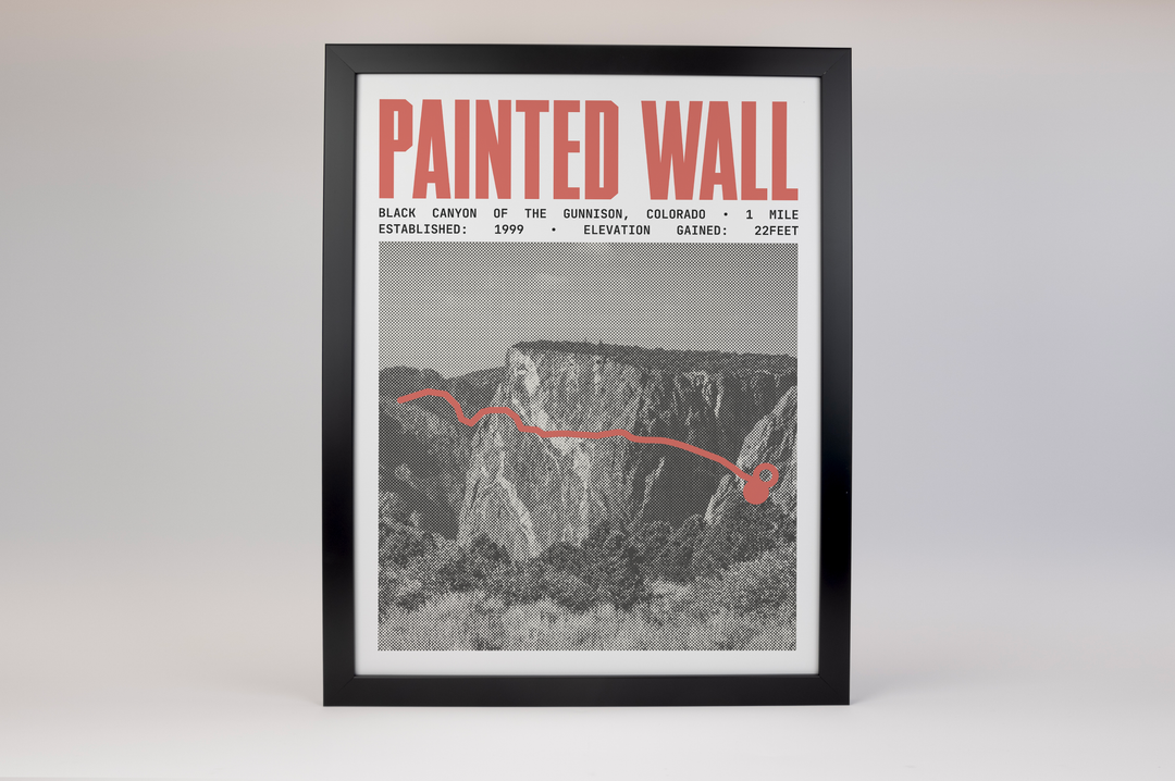 Painted Wall View Trail Poster | Black Canyon of the Gunnison National Park Prints