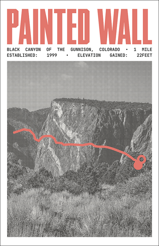 Painted Wall View Trail Poster | Black Canyon of the Gunnison National Park Prints