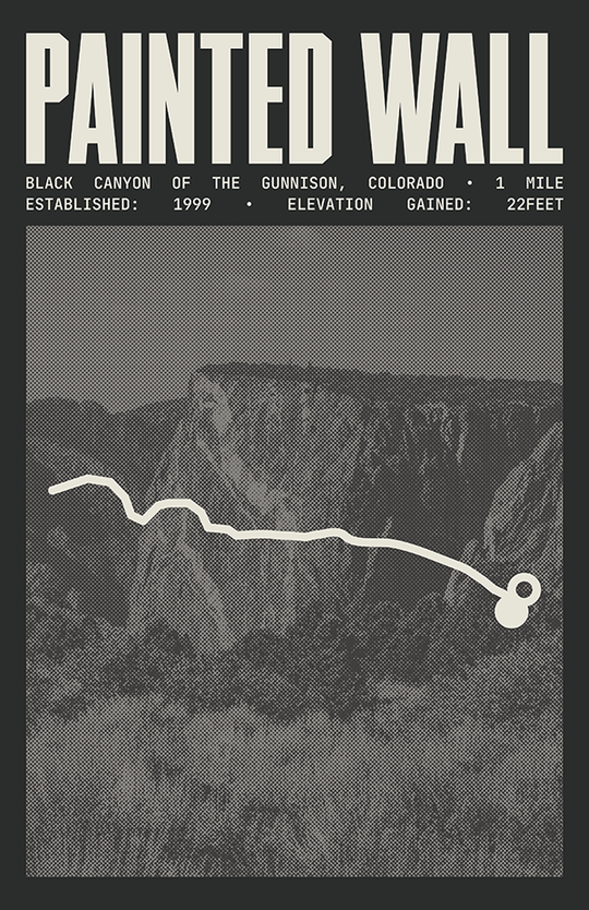 Painted Wall View Trail Poster | Black Canyon of the Gunnison National Park Prints