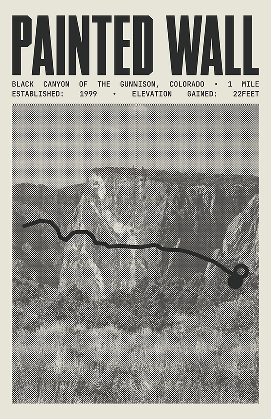 Painted Wall View Trail Poster | Black Canyon of the Gunnison National Park Prints