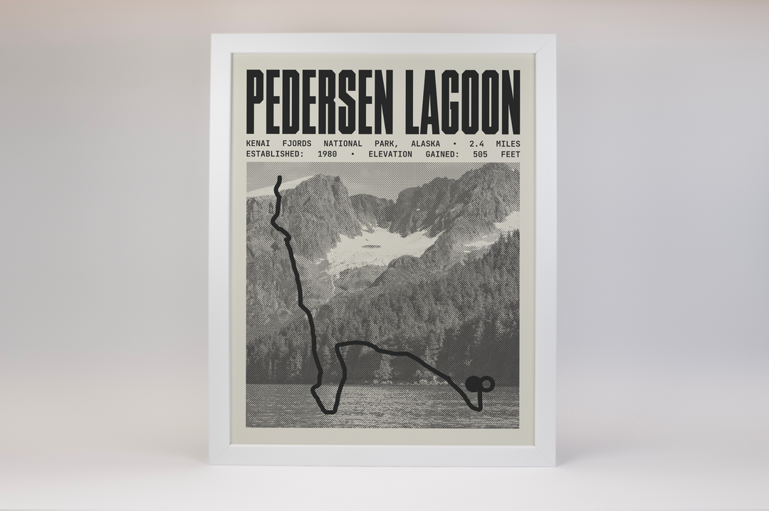 Pedersen Lagoon Ridge Poster | Kenai Fjords National Park Prints