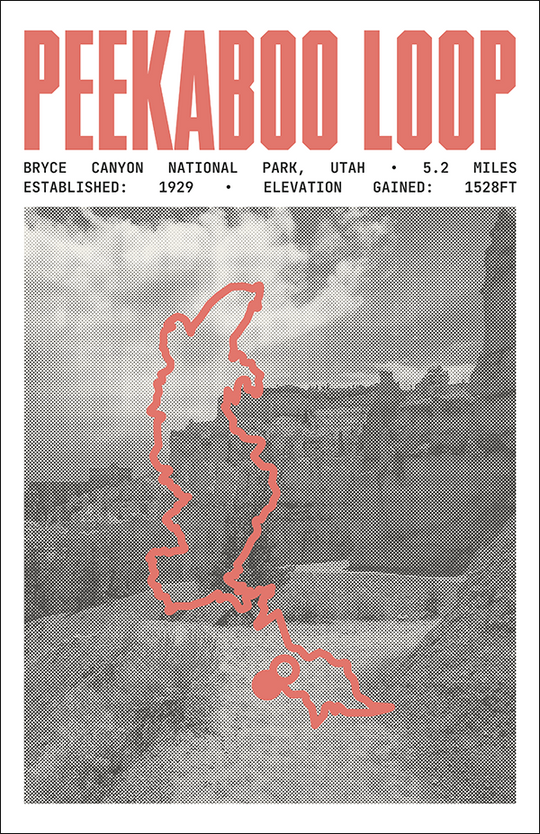 Peekaboo Loop Trail Poster | Bryce Canyon National Park Prints