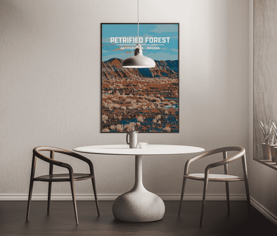 Petrified Forest National Park Print | Vintage Style