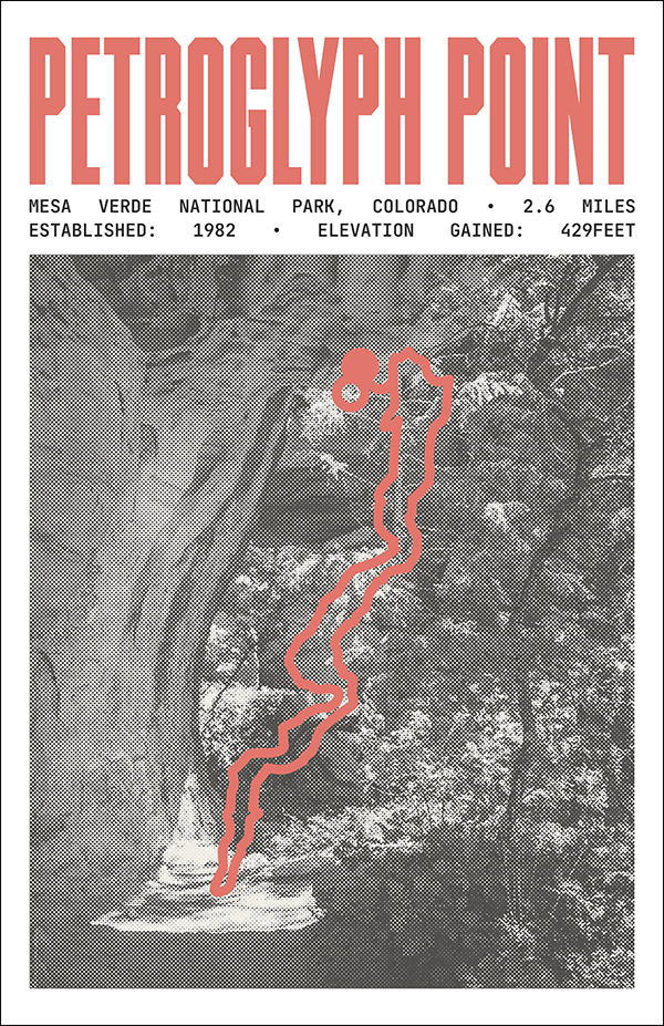 Petroglyph Point Trail Poster | Mesa Verde National Park Prints