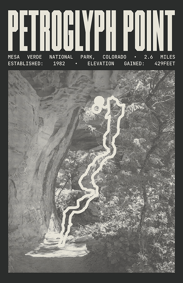 Petroglyph Point Trail Poster | Mesa Verde National Park Prints