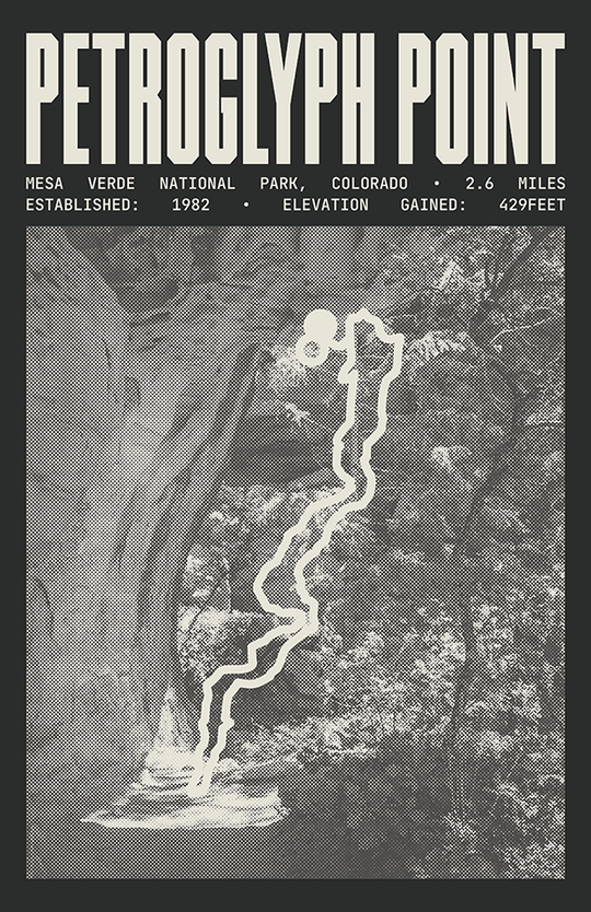 Petroglyph Point Trail Poster | Mesa Verde National Park Prints