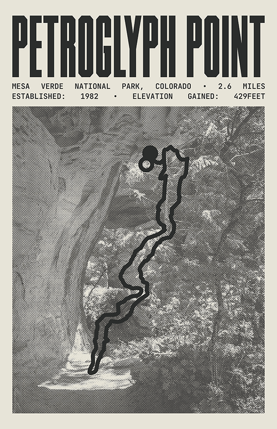 Petroglyph Point Trail Poster | Mesa Verde National Park Prints