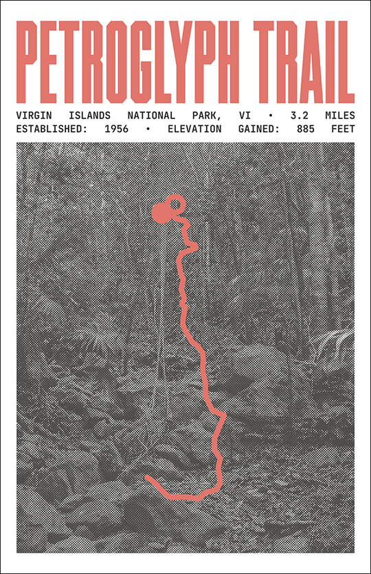 Petroglyph Trail Poster | Virgin Islands National Park Prints