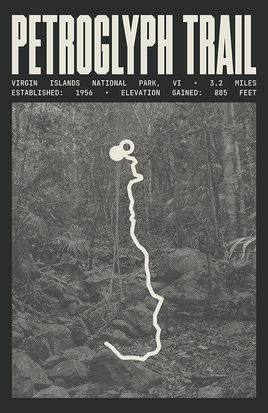 Petroglyph Trail Poster | Virgin Islands National Park Prints