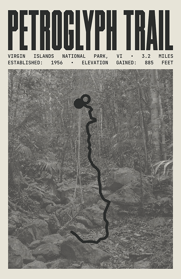 Petroglyph Trail Poster | Virgin Islands National Park Prints