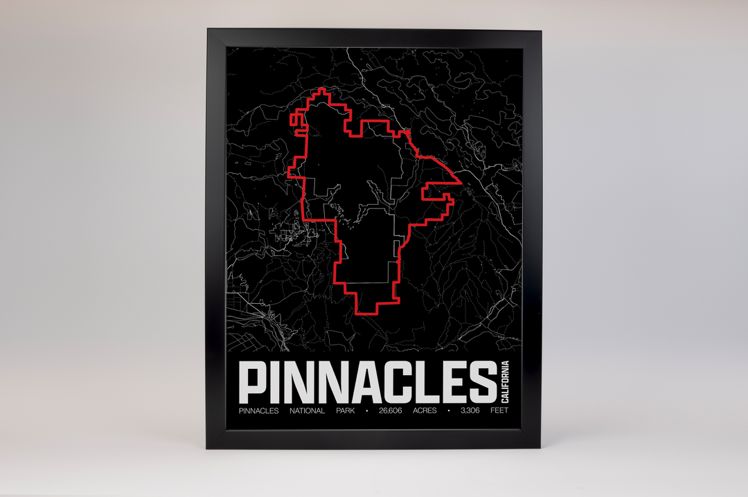 Pinnacles National Park – Perimeter Map Print