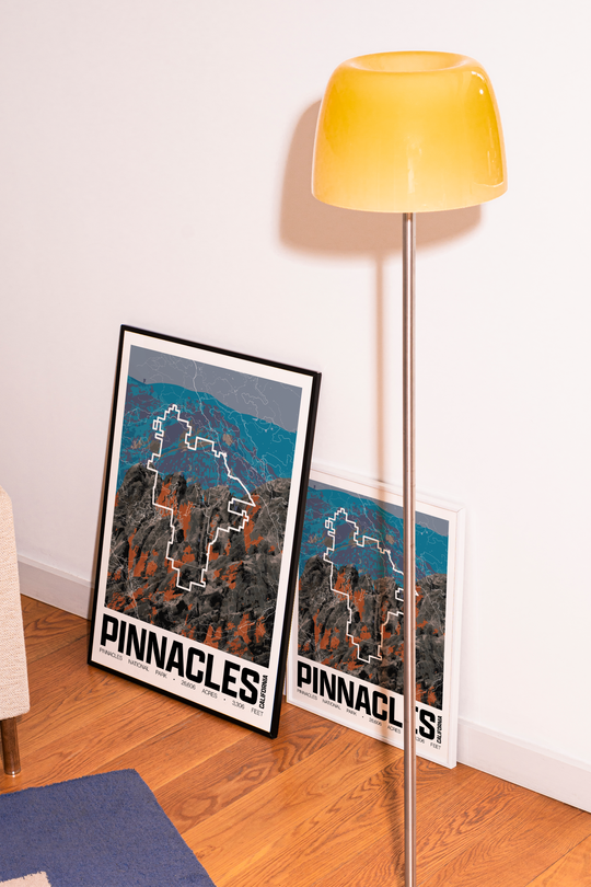 Pinnacles National Park – Perimeter Map Print