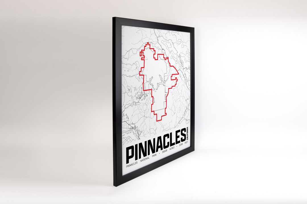 Pinnacles National Park – Perimeter Map Print