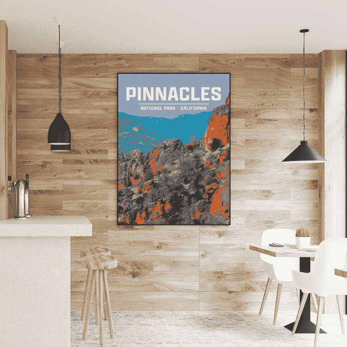 Pinnacles National Park Print | Vintage Style