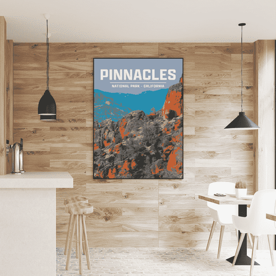 Pinnacles National Park Print | Vintage Style