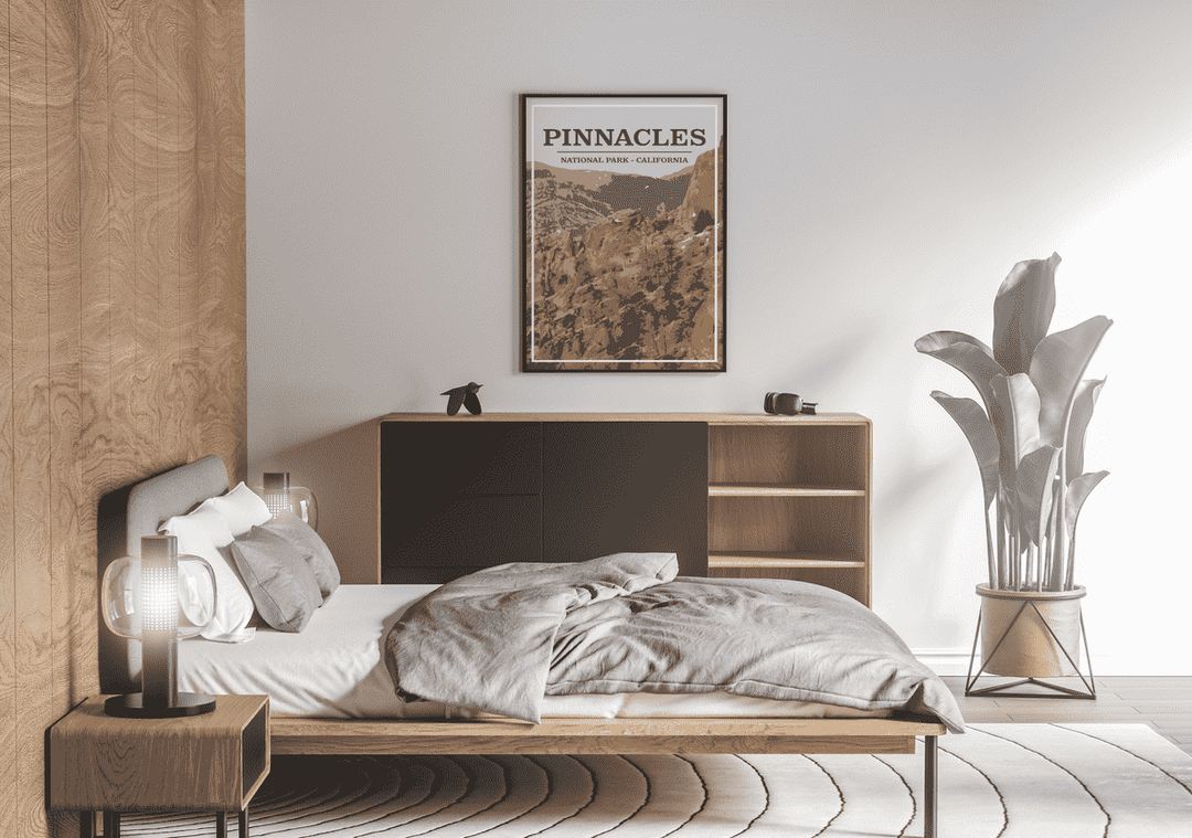 Pinnacles National Park Print | Vintage Style