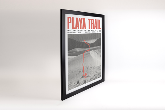 Playa Trail Poster | White Sands National Park Prints