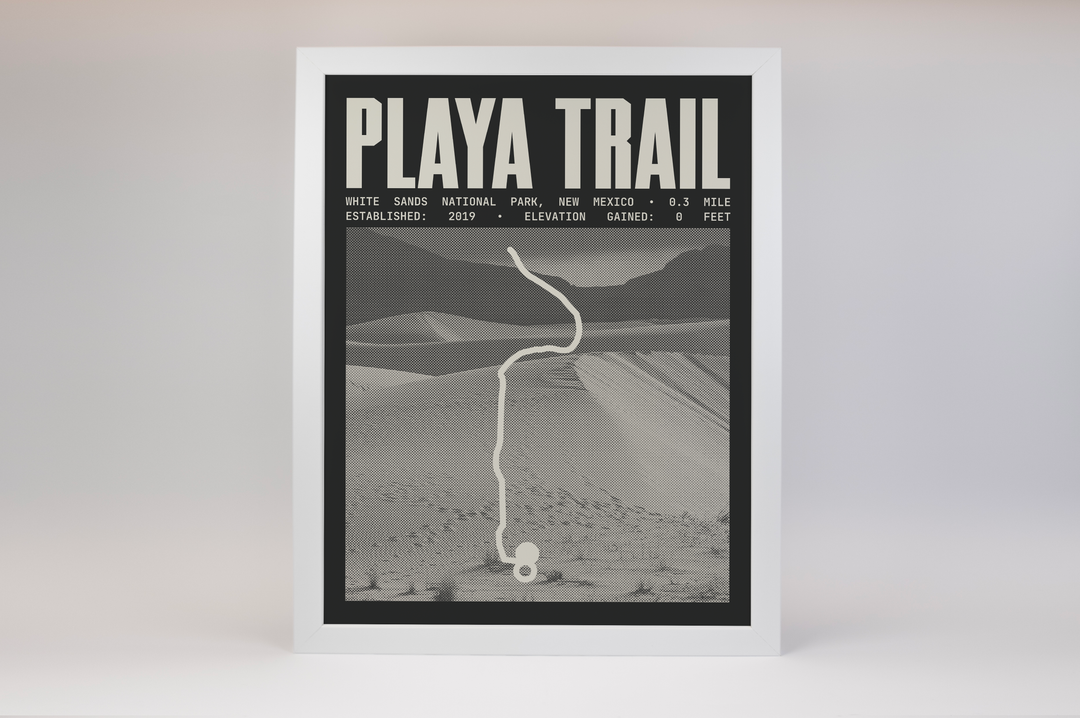 Playa Trail Poster | White Sands National Park Prints