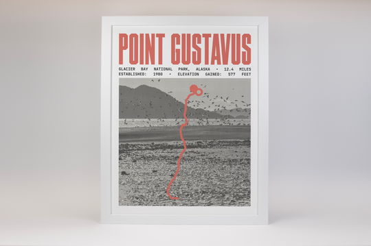 Point Gustavus via Beach Trail Poster | Glacier Bay National Park Prints