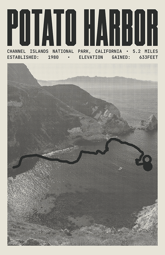 Potato Harbor Poster | Channel Islands National Park Prints