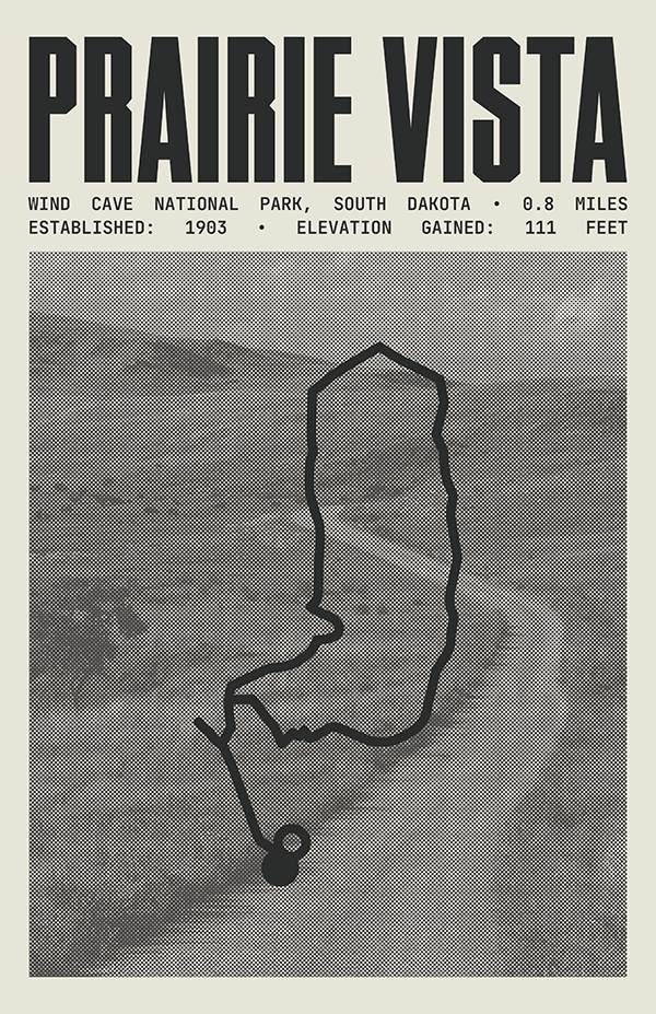 Prairie Vista Loop Poster | Wind Cave National Park Prints – Park-Poster