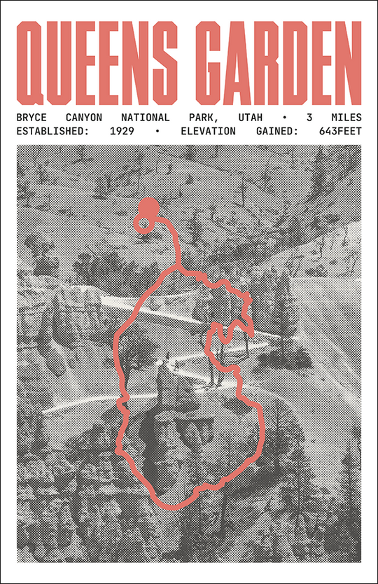 Queens Garden Loop Trail Poster | Bryce Canyon National Park Prints