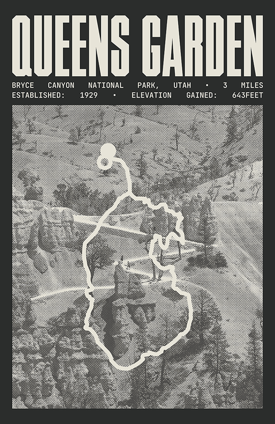 Queens Garden Loop Trail Poster | Bryce Canyon National Park Prints