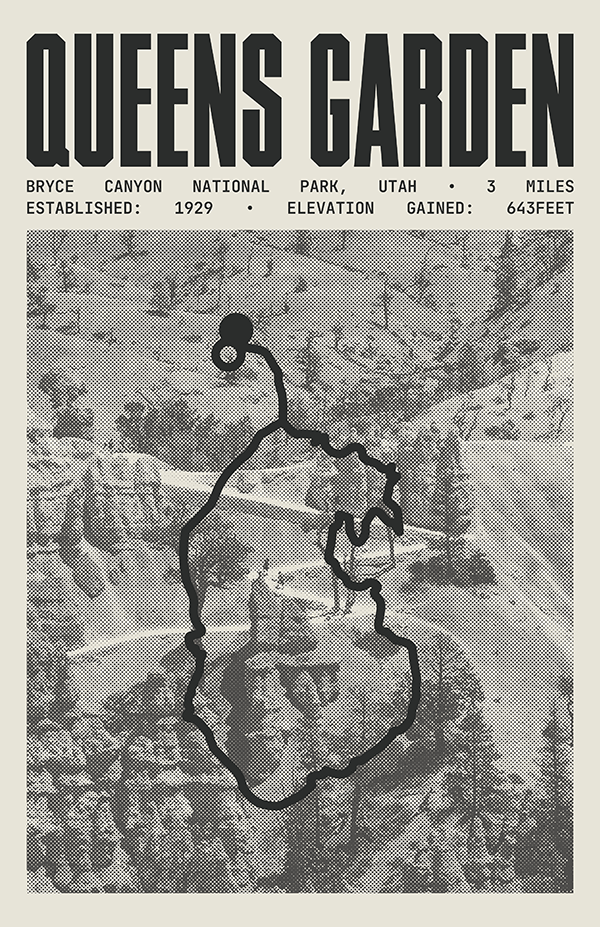 Queens Garden Loop Trail Poster | Bryce Canyon National Park Prints