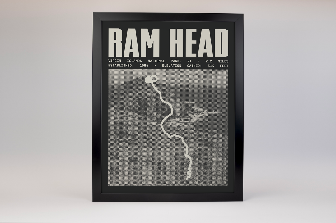 Ram Head Trail Poster | Virgin Islands National Park Prints